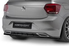 Heck Ansatz Einsatz Spoiler Tuning Diffusor für VW Polo VI 2G R-Line HA222