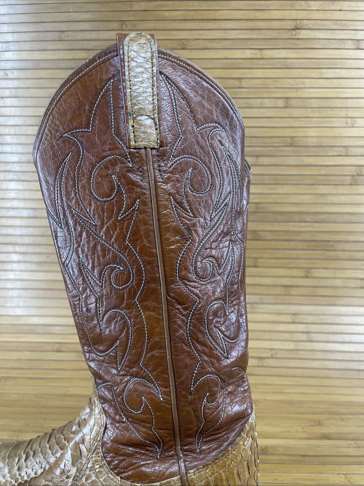 Dan Post Brown  Python Snake Skin Exotic Cowgirl … - image 7