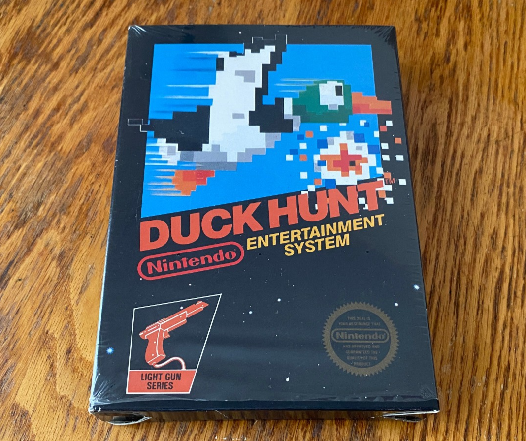 (未使用･未開封品)　ダックハント tu1jdyt Duck Hunt UNOPENED TOP complete in box hangtab sealed nintendo nes