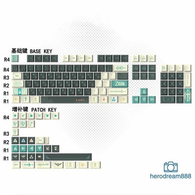The Legend of Zelda Tears of the Kingdom PBT for Cherry MX Keyboard 130 Keycaps