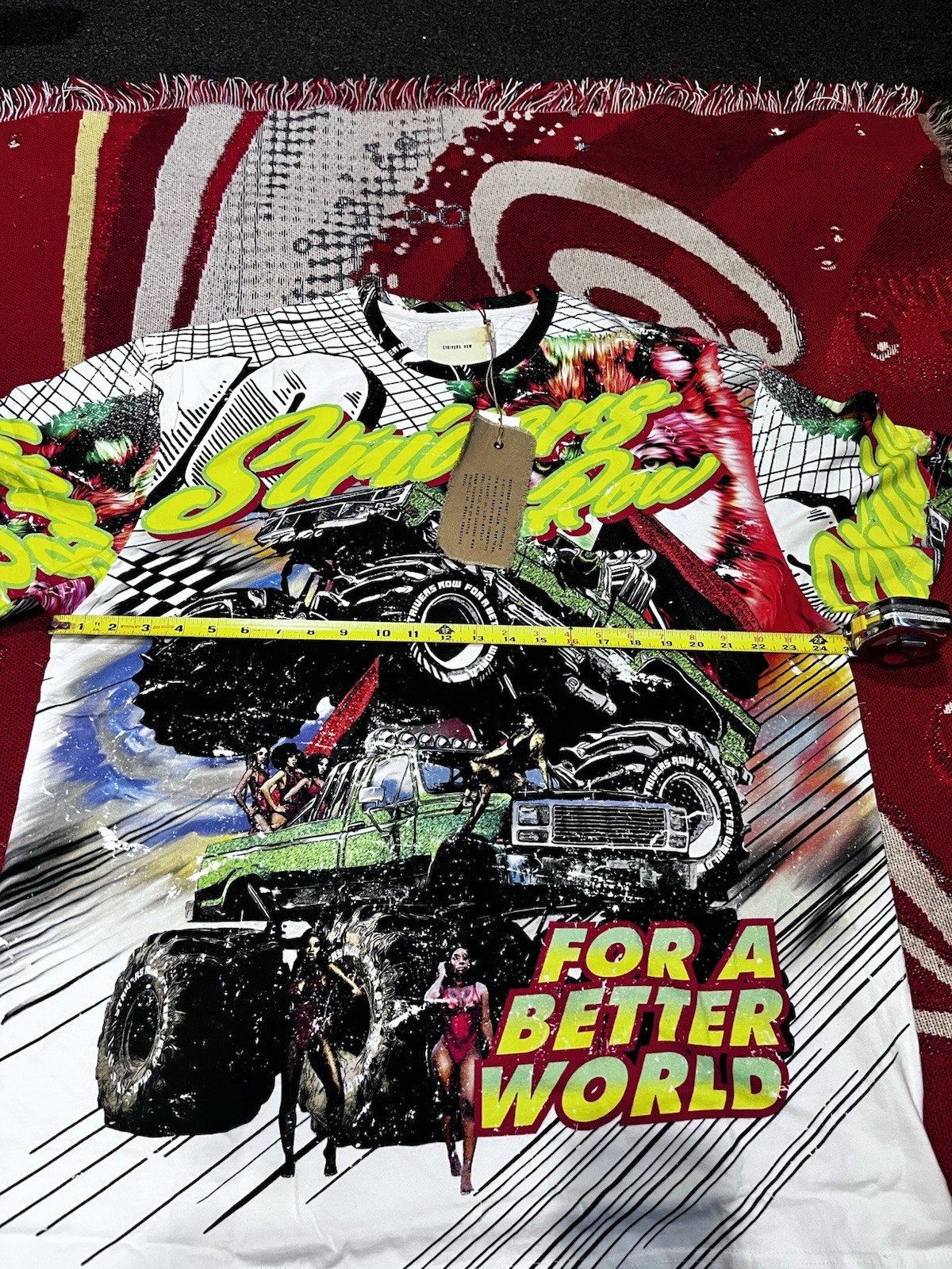 T shirt uomo XLarge oversize Strivers Fila AOP Monster Truck Streetwear Endo SS