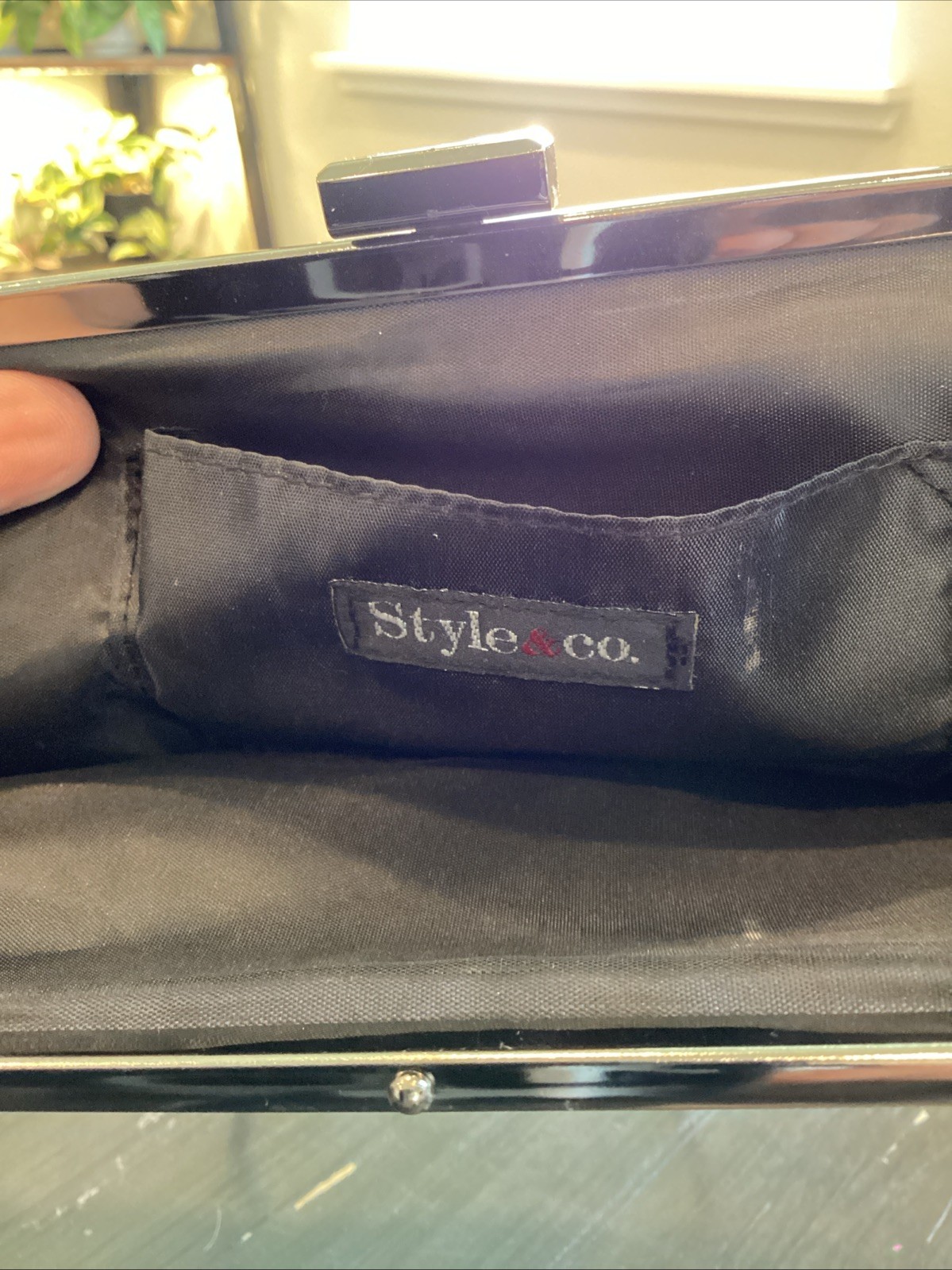 Style&Cob Leather Framed Python Bag Clutch - image 4