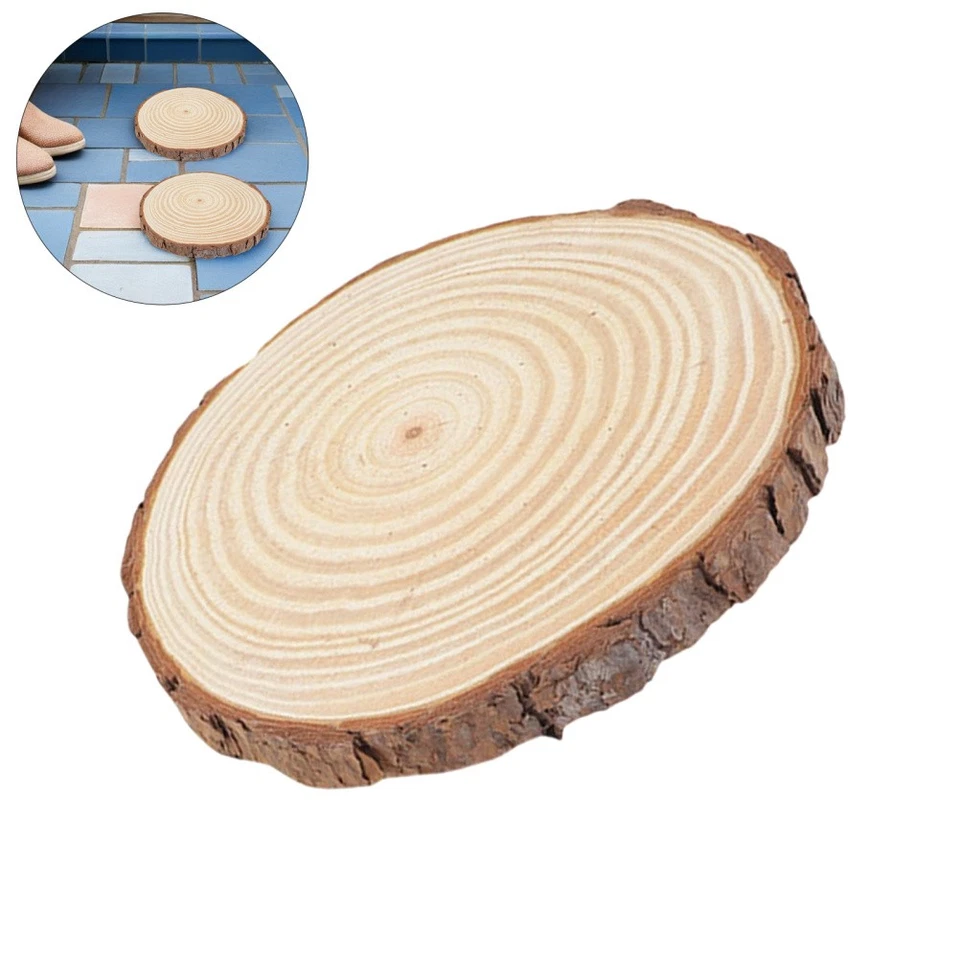 Garten-Holz-Pflasterstein, Gehweg-Stufenstein, Holz-Garten-Trittstein für die - Bild 3 von 4