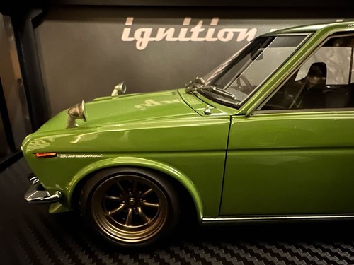 1/18 IG0615 Datsun Bluebird SSS 510 Green Ignition Model Diecast Car JDM Classic - 第 6/10 張圖片