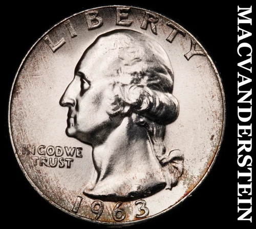 1963 Washington Quarter- Choice Gem Brilliant Uncirculated++++ Luster #G6749
