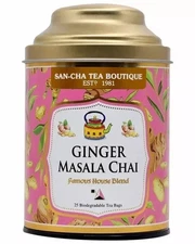Sancha Tea Boutique, Ginger Masala Chai, 25 Tea Bags