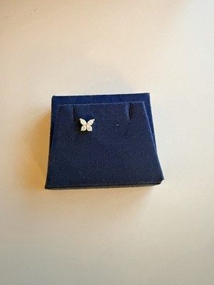 Costco Ohrringe Schmetterling Diamant 14kt Weißgold