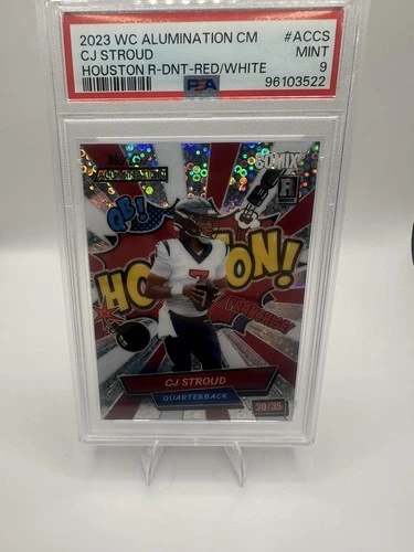 2023 WILD CARD ALUMINATION COMIX CJ STROUD ED #ACCS CJ STROUD 30/35 PSA 9 POP 2