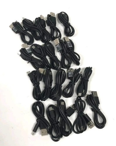 20x Wholesale Bulk Lot Of Micro USB V9 Cable Charger Charge for Phones Black - Picture 2 of 2
