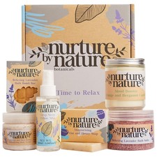 NURTURE BY NATURE Relax & Calm Spa Gift Basket for Women - Christmas, Birthday
