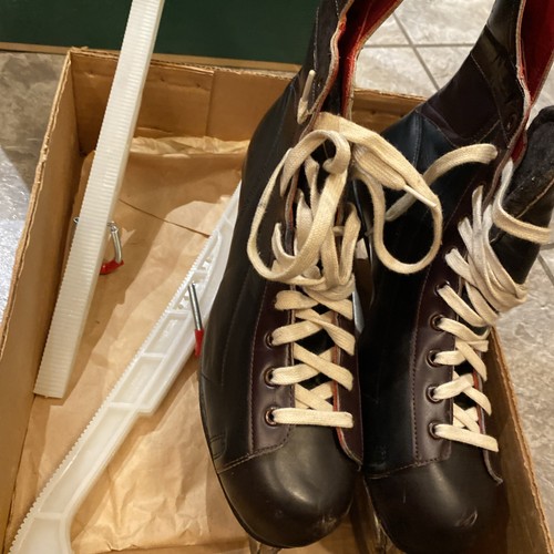 Vintage Hyde Black Leather Hockey Scholastic Skates~Mens Size 10 - Picture 23 of 24