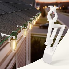 Christmas Light Clips Shingle Gutter Clips for C7 C9 Lights 400-Pack