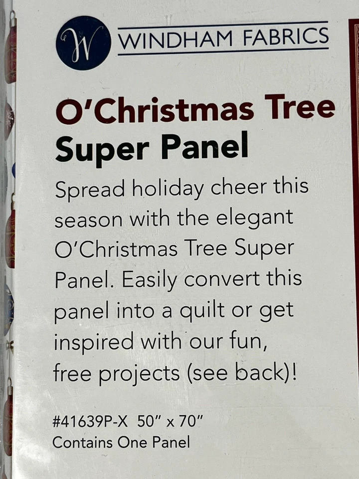 O'CHRISTMAS TREE Super Panel for Quilt, Crafts, Wall hanging 50" X 70" - Image 3 of 4
