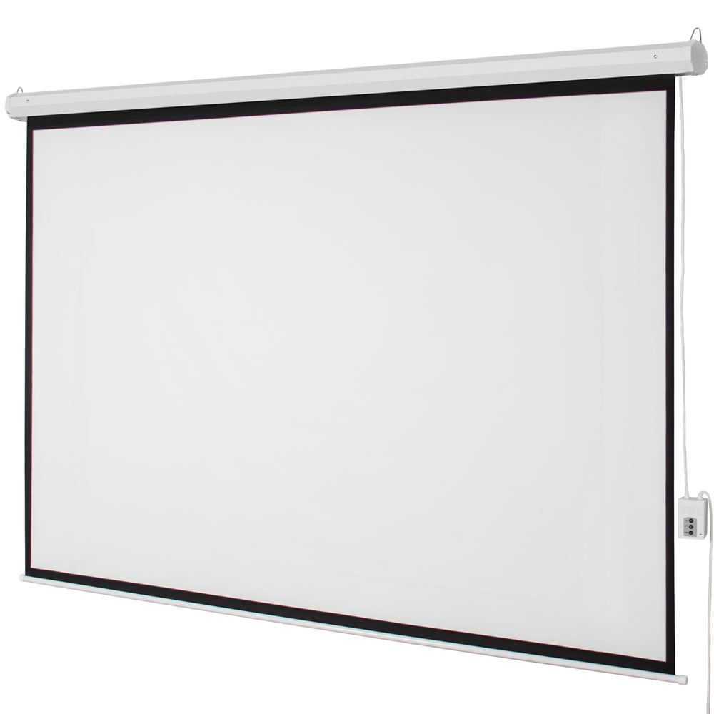 100" Motorized Projector Screen, 4:3 Aspect Ratio, Remote Control