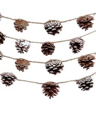 71" Un-Lit Glittered Pinecone Garland C5720 w