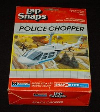 VINTAGE Monogram Lap Snaps Police Chopper Made in USA 1980's