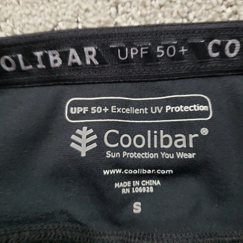 Leggings capri de natación Coolibar con falda para mujer pequeños negros UPF50+ elásticos Foto 4 de 4