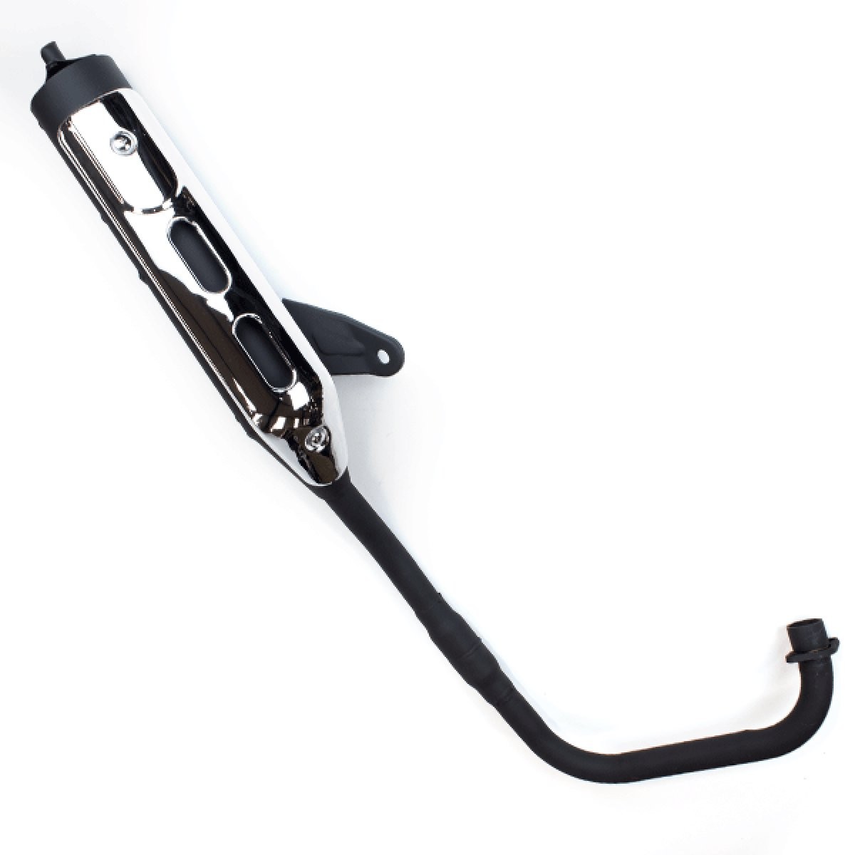 Exhaust System 125cc Motorcycle Black for ZS125-79 Silencer Mild Steel Coated