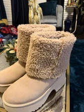 UGG Classic New Heights Genuine Shearling Cuffable Boot (Women)