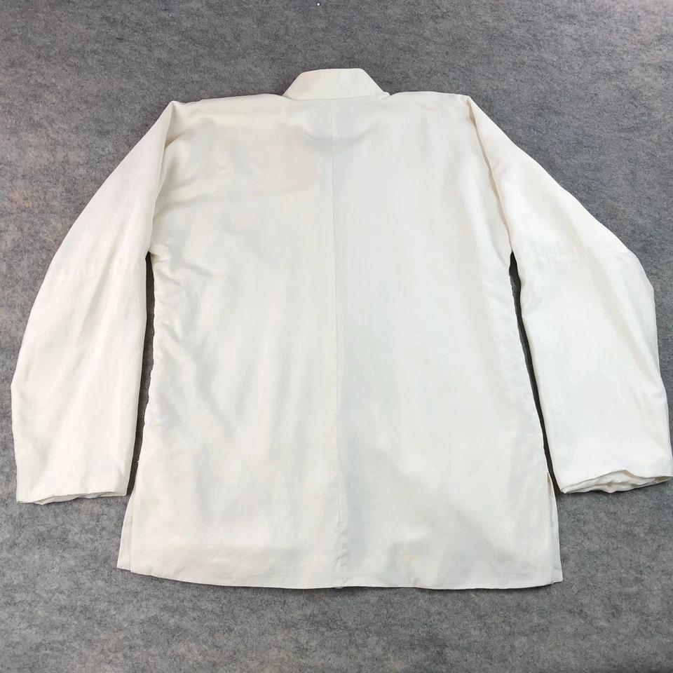 Shanghai Tang Silk Jacket Beige Size US 14 Asian Style Chinese Knot - Image 4 of 4