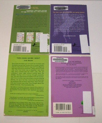 Lot 9 Judy Blume Complete Fudge Series Pain Great One Then Again HC&PB ex-lib - Imagen 4 de 5