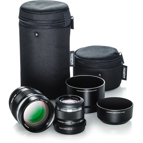 Olympus Portrait Lens Kit - 45mm f1.8 and ED 75mm f1.8 Lenses