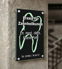 Haustürschild  Acrylschild  Beschilderung  Agentur  Büro  Firma  Kanzlei