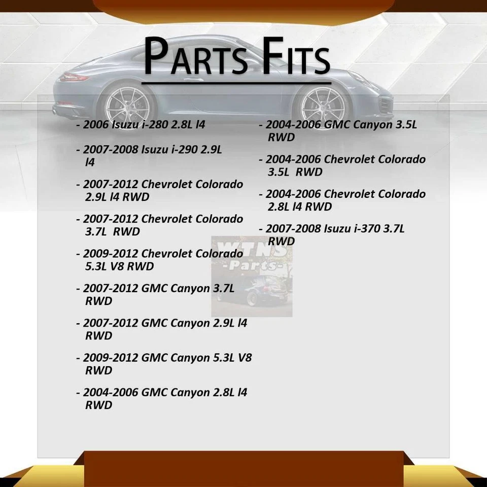 Eje trasero juntas en U 2 piezas para GMC Canyon 2007-2012 3,7 L tracción trasera Foto 2 de 4
