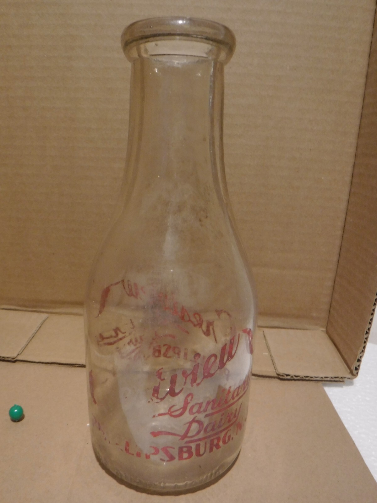 1 Quart Crestview Sanitary Dairy Milk Bottle, Phillipsburg NJ eBay