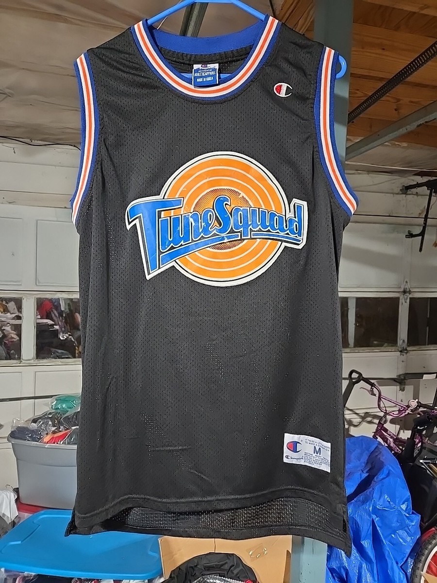 Michael Jordan #23 Tune Squad Black Jersey Stitched Men's Med