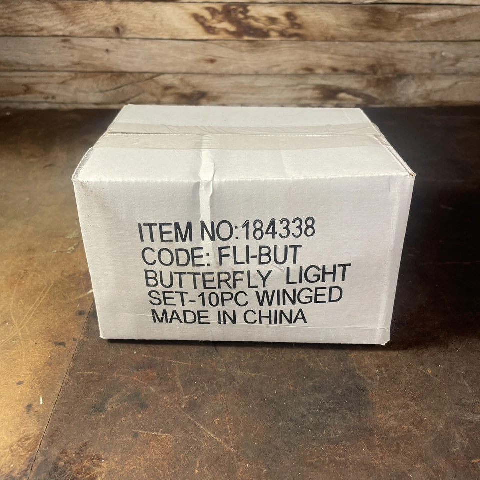 NEW Silver Butterfly Metal Wire String Lights 10 Piece Set Winged - Image 4 of 4