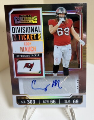2023 Panini Contenders -  Cody Mauch - Autograph- Divisional Ticket /99 #169
