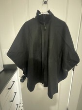 Bemidji Woolen Mills Vtg Black Poncho