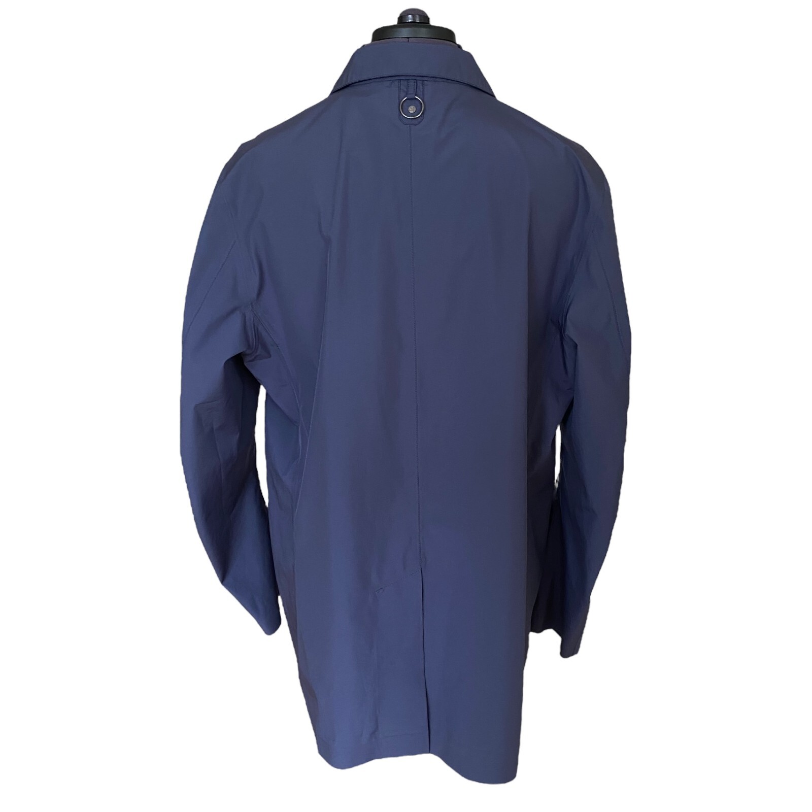 Montecore Raincoat Blue Collared Lightweight Butt… - image 5