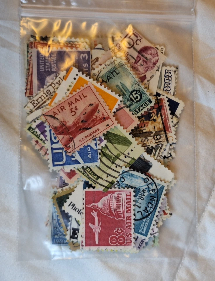 Lot Of 50+ Stamps U.S. Mixed Used Collection - Image 3 of 4