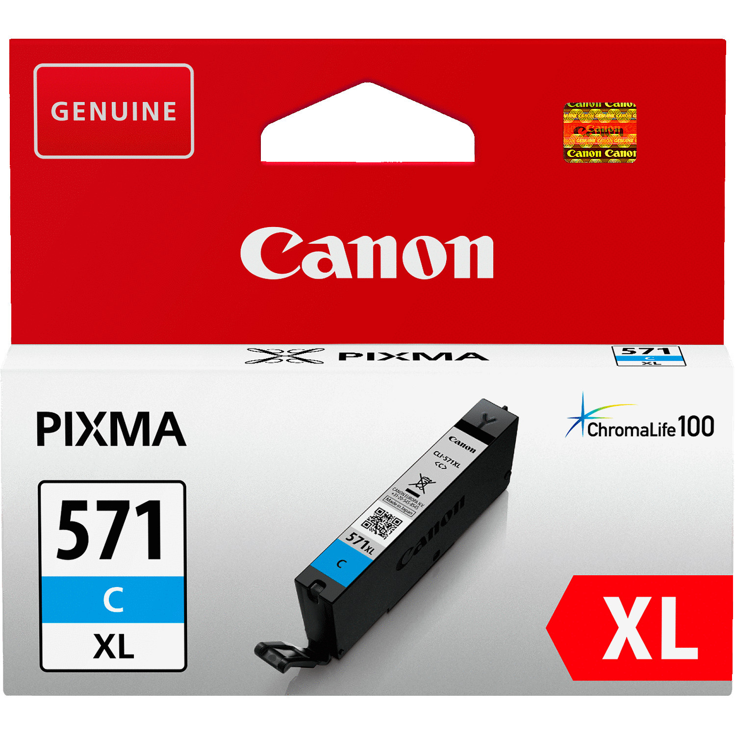 Cartouche cyan CLI-571XL imprimez vos plus beaux souvenirs de vacances a la maison