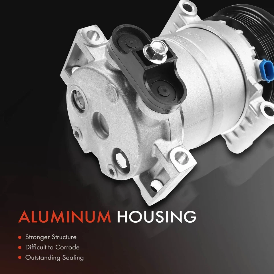 Compresor de aire acondicionado con compresor HT6 para Chevy Tahoe C1500 K1500 1996-1999 GMC Yukon Foto 3 de 4
