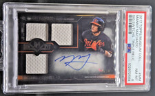 2017 Topps Museum Collection Triple Relic Auto #MM Manny Machado #38/50 PSA 8