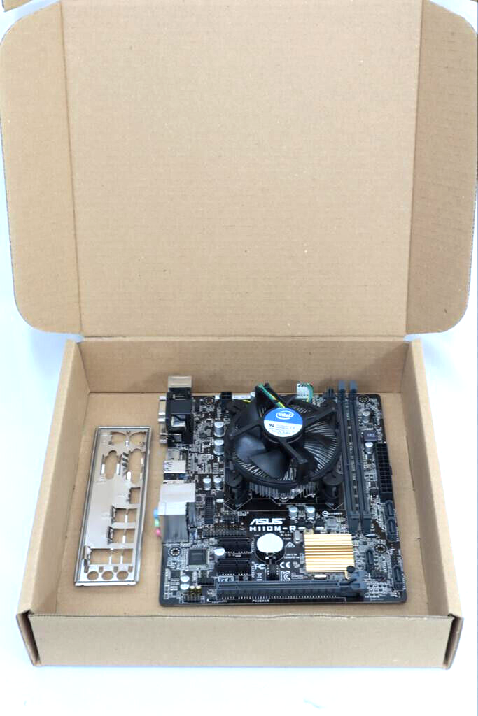 ASUS H110MR Motherboard LGA 1151 DDR4 MATX 6th/7th Gen + HEATSINK I/O