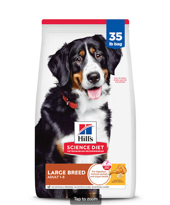 Science Diet Adult Large Breed Chicken & Barley Recipe Dry Dog Food, 35 LBS.