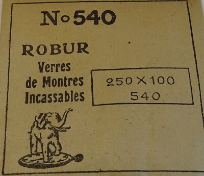 Verre De Montre Rectangle 25 X 17 Mm - Neuf Sans étiquette, Marque Robur