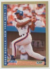1993 Fleer Atlantic Baseball #3 Bobby Bonilla - New York Mets