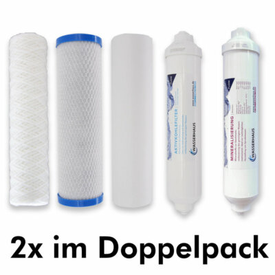 Doppelpack Filterset QuaRO PLUS | 2 x Ersatzfilterset QuaRO PLUS | 