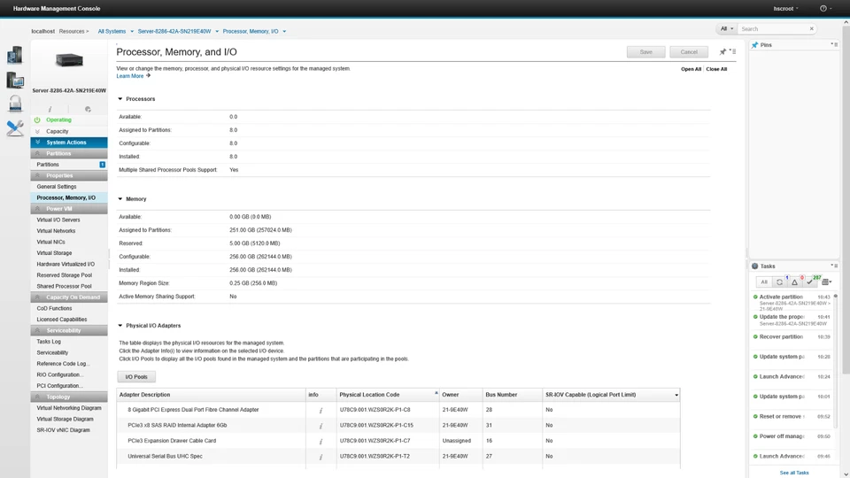 IBM Power S824 8286-42A 8C Power8 CPU 256GB RAM 4x 300GB HDD 12-Bay 4U Server - Image 3 of 4