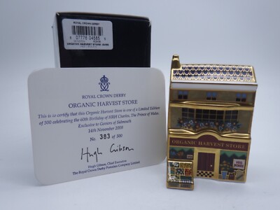 ROYAL CROWN DERBY GOVIERS LIMITED EDITION ORGANIC HARVEST STORE