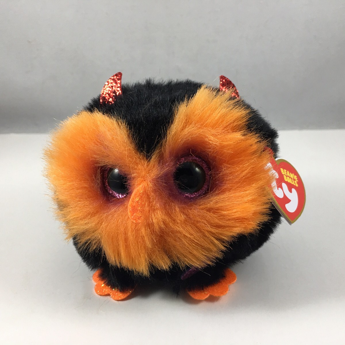 Ty Beanie Balls (Puffies) WHODINI Halloween Owl (4 Inch) Stuffed