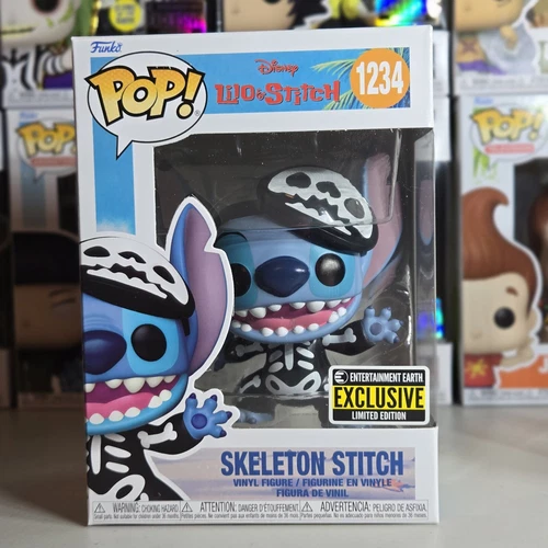 Funko Pop! Disney Lilo & Stitch - Skeleton Stitch #1234 And Pop Protector