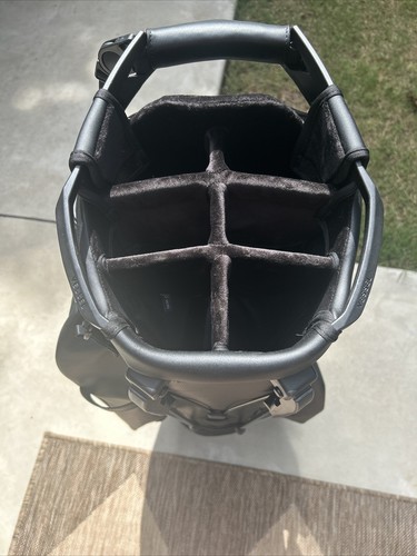 NEW VESSEL Player V Pro Stand 7 Way Black NICE W/ Raincover Golf Bag - Picture 6 of 8
