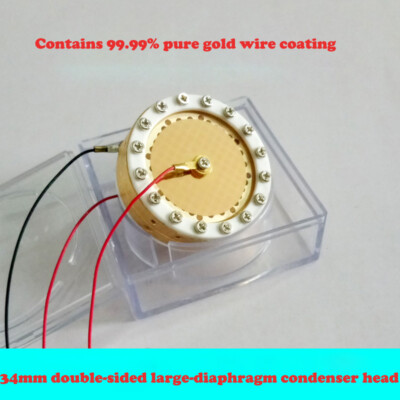 34mm Large Double-sided Diaphragm Condenser Mic Part For AKG Perception 400 