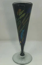 Carl Radke Phoenix Studio Champagne Flute Dichroic Glass